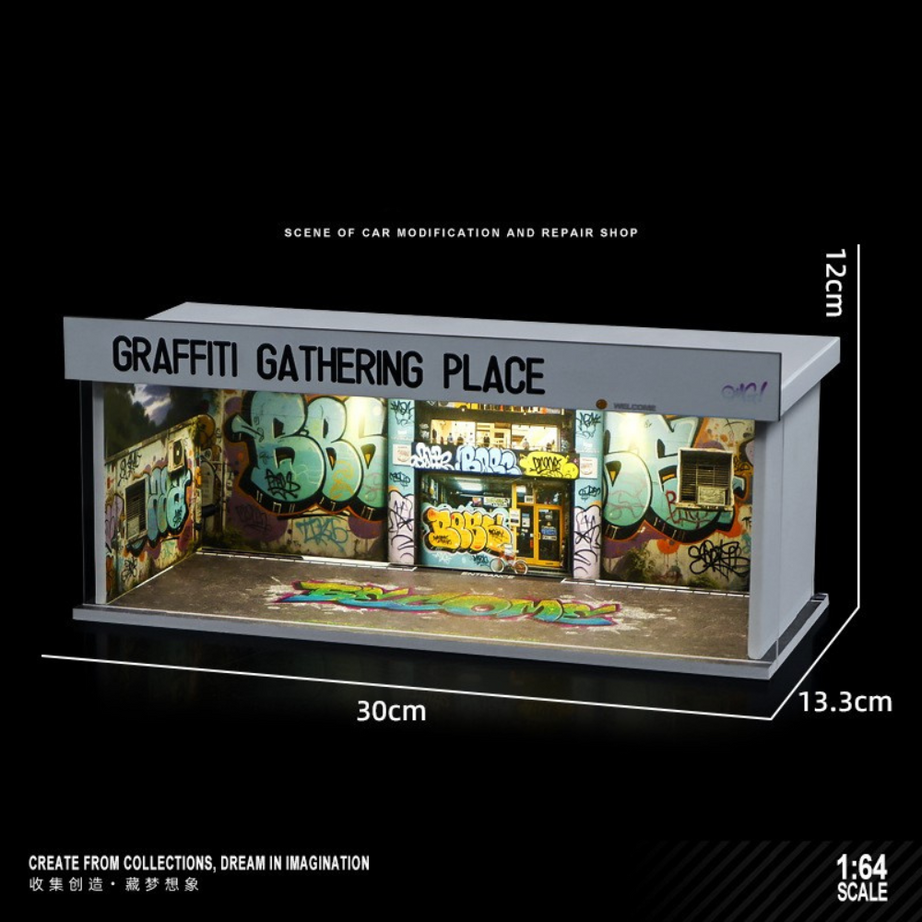 1:64 Collector’s Parking Garage – LED Light Simulation Car Model Display Box