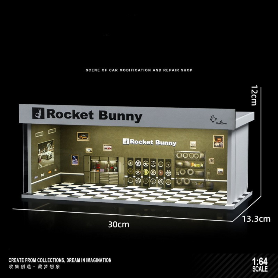 1:64 Collector’s Parking Garage – LED Light Simulation Car Model Display Box