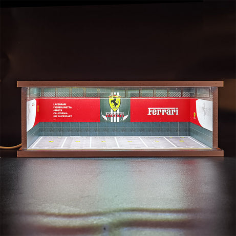 1:64 Underground Parking Lot Model – LED Light Display Garage Scene