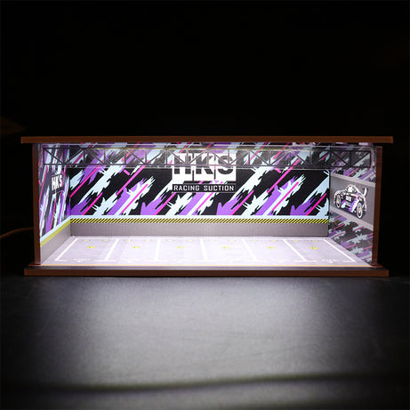 1:64 Underground Parking Lot Model – LED Light Display Garage Scene