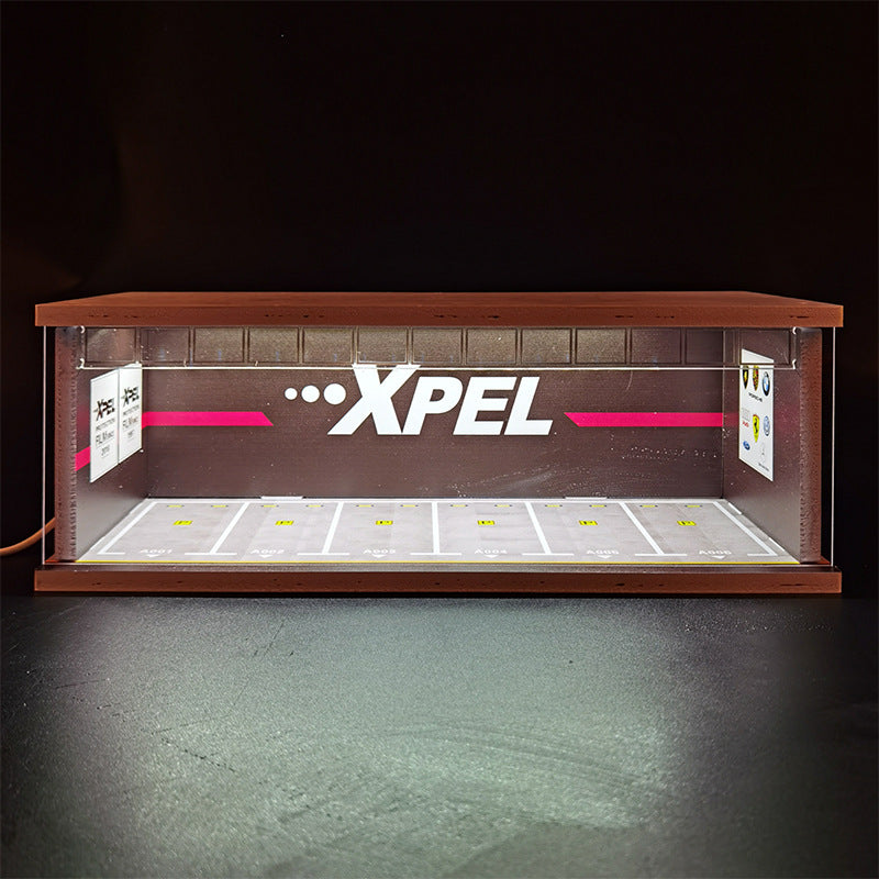 1:64 Underground Parking Lot Model – LED Light Display Garage Scene